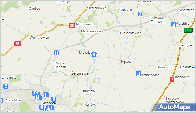 mapa Stary Zamek, Stary Zamek na mapie Targeo
