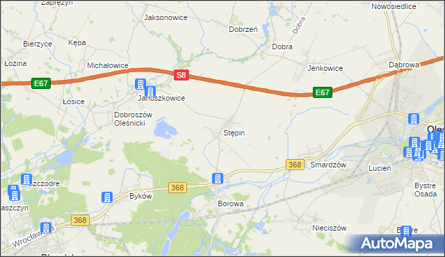 mapa Stępin, Stępin na mapie Targeo