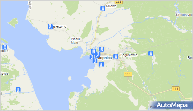 mapa Stepnica, Stepnica na mapie Targeo