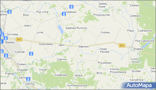 mapa Stępowo, Stępowo na mapie Targeo