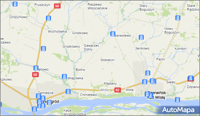 mapa Stobiecin, Stobiecin na mapie Targeo