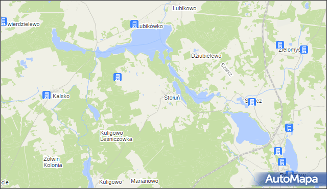 mapa Stołuń, Stołuń na mapie Targeo
