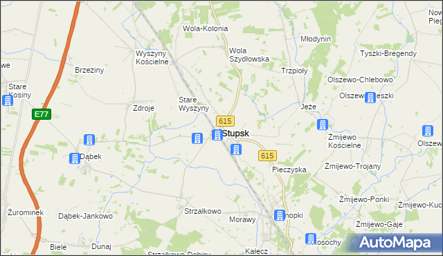 mapa Stupsk, Stupsk na mapie Targeo
