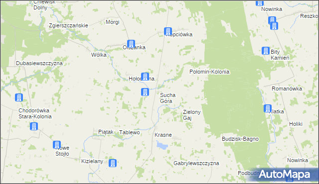 mapa Sucha Góra, Sucha Góra na mapie Targeo