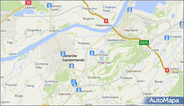 mapa Suchorzów, Suchorzów na mapie Targeo