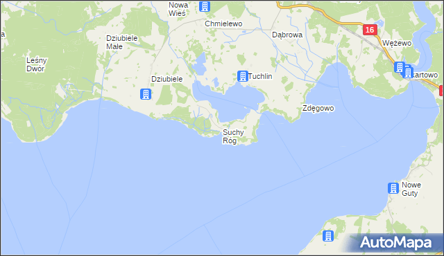 mapa Suchy Róg, Suchy Róg na mapie Targeo