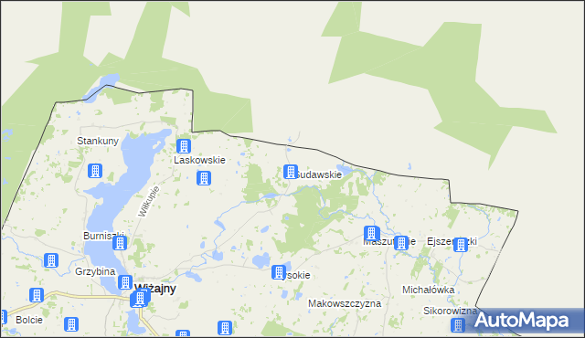 mapa Sudawskie, Sudawskie na mapie Targeo