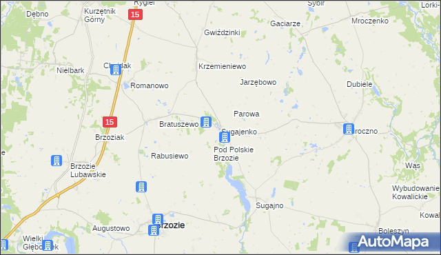 mapa Sugajenko, Sugajenko na mapie Targeo