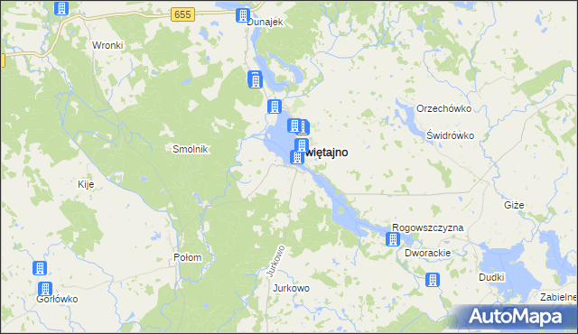 mapa Sulejki, Sulejki na mapie Targeo