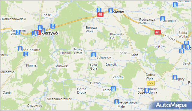 mapa Sulgostów, Sulgostów na mapie Targeo