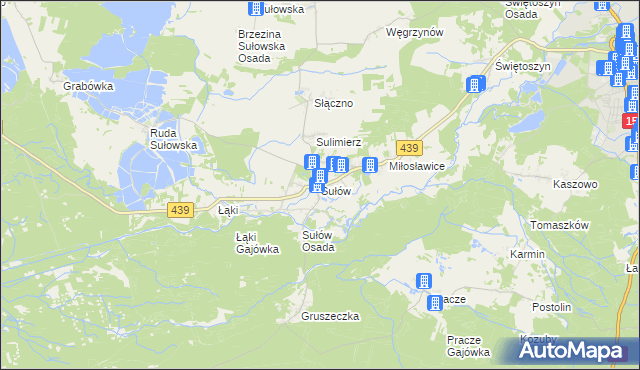 mapa Sułów gmina Milicz, Sułów gmina Milicz na mapie Targeo