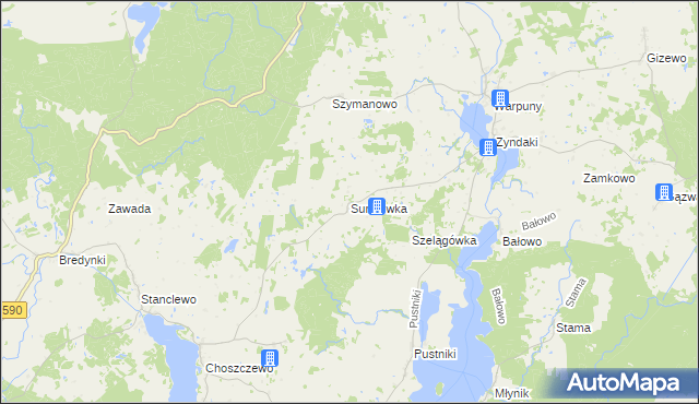 mapa Surmówka, Surmówka na mapie Targeo
