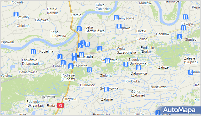 mapa Świdrówka, Świdrówka na mapie Targeo
