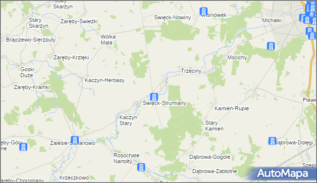mapa Święck Wielki, Święck Wielki na mapie Targeo