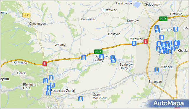 mapa Szalejów Górny, Szalejów Górny na mapie Targeo