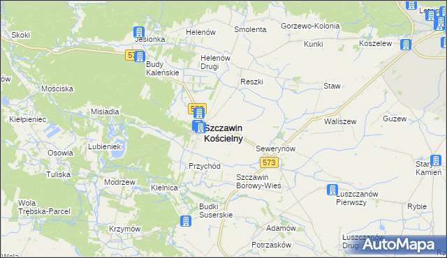 mapa Szczawinek, Szczawinek na mapie Targeo