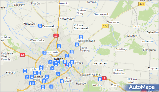 mapa Szosa Turecka, Szosa Turecka na mapie Targeo