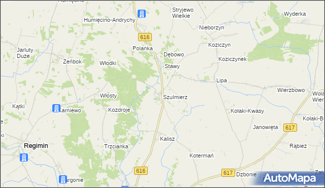 mapa Szulmierz, Szulmierz na mapie Targeo