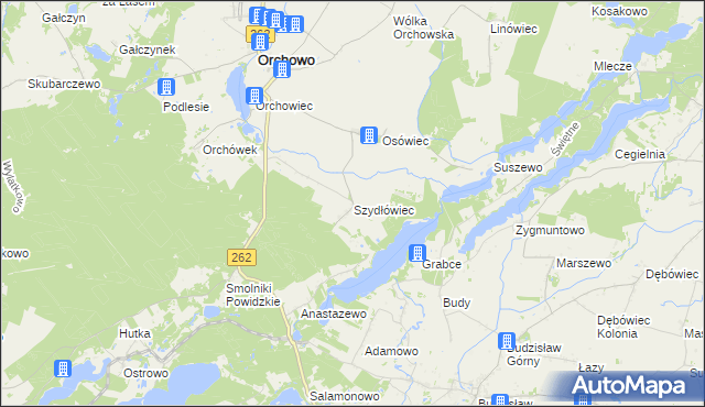 mapa Szydłówiec, Szydłówiec na mapie Targeo