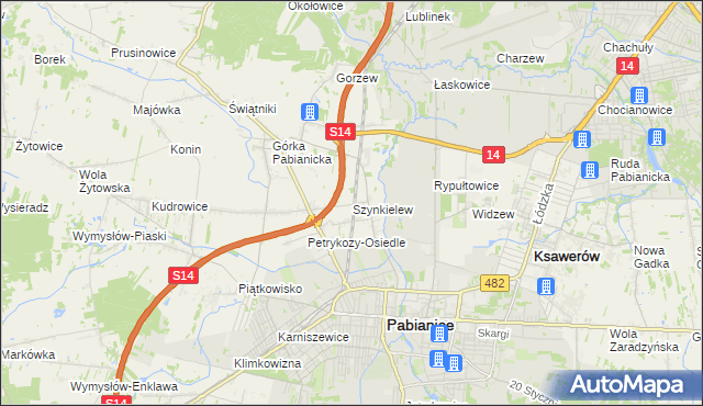 mapa Szynkielew, Szynkielew na mapie Targeo