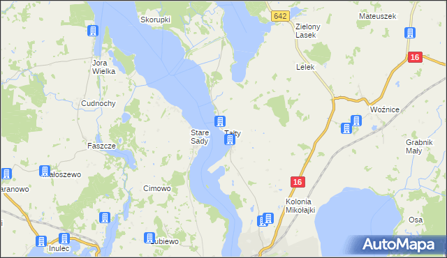 mapa Tałty, Tałty na mapie Targeo
