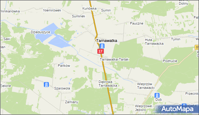 mapa Tarnawatka-Tartak, Tarnawatka-Tartak na mapie Targeo