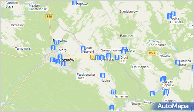 mapa Tartak Długi Kąt, Tartak Długi Kąt na mapie Targeo