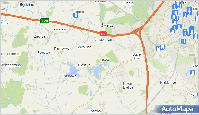 mapa Tatów, Tatów na mapie Targeo