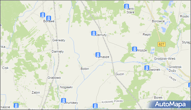 mapa Tomasze, Tomasze na mapie Targeo