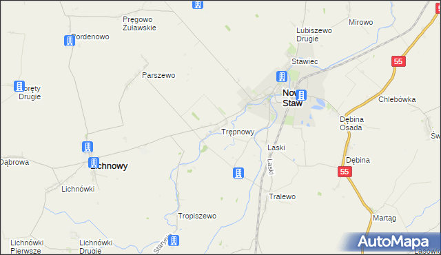 mapa Trępnowy, Trępnowy na mapie Targeo