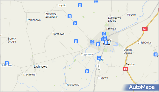 mapa Trępnowy Osada, Trępnowy Osada na mapie Targeo