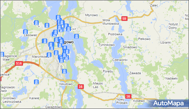 mapa Troszczykowo, Troszczykowo na mapie Targeo