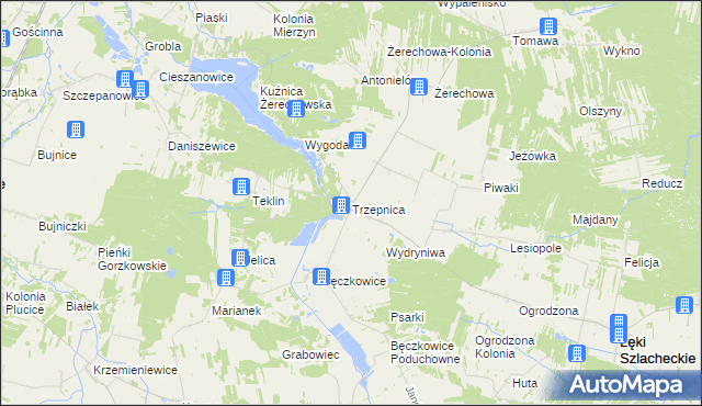 mapa Trzepnica, Trzepnica na mapie Targeo