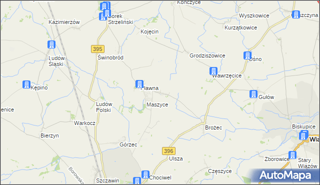 mapa Trześnia, Trześnia na mapie Targeo