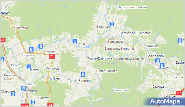 mapa Tumlin-Osowa, Tumlin-Osowa na mapie Targeo