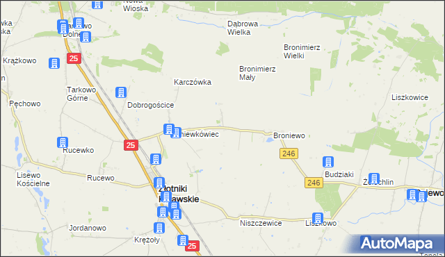 mapa Tupadły gmina Złotniki Kujawskie, Tupadły gmina Złotniki Kujawskie na mapie Targeo