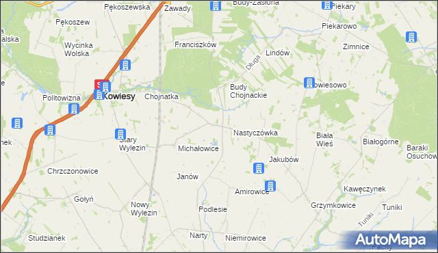 mapa Turowa Wola, Turowa Wola na mapie Targeo