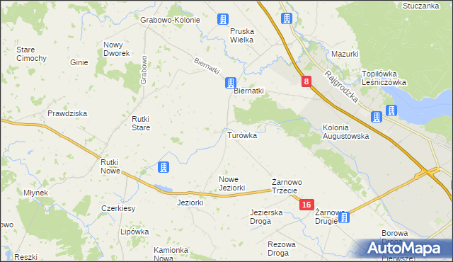 mapa Turówka, Turówka na mapie Targeo