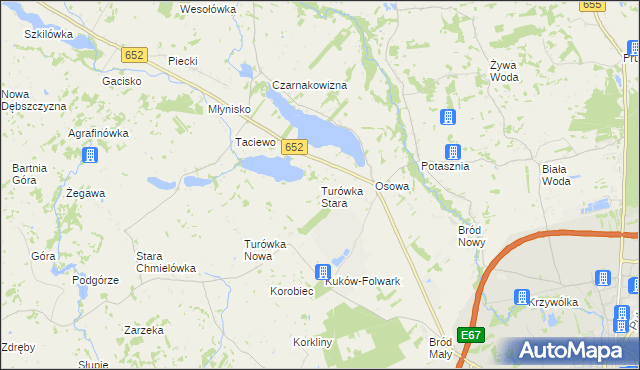 mapa Turówka Stara, Turówka Stara na mapie Targeo
