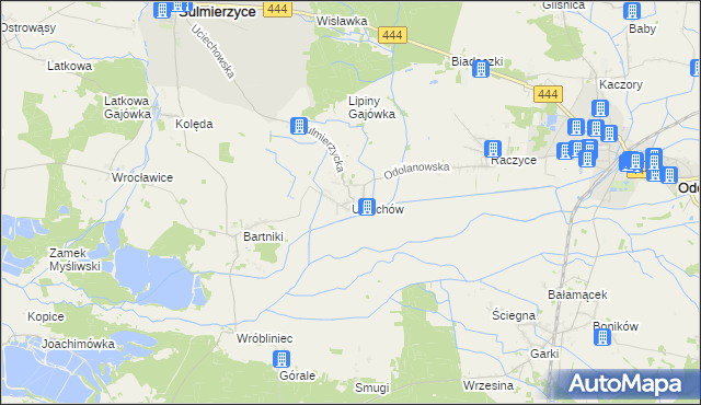 mapa Uciechów gmina Odolanów, Uciechów gmina Odolanów na mapie Targeo