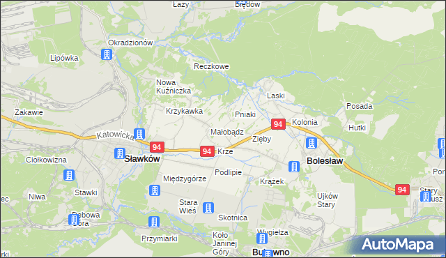 mapa Ujków Nowy, Ujków Nowy na mapie Targeo