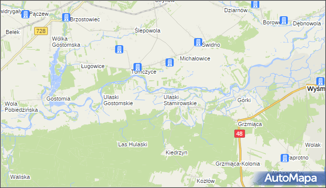 mapa Ulaski Stamirowskie, Ulaski Stamirowskie na mapie Targeo
