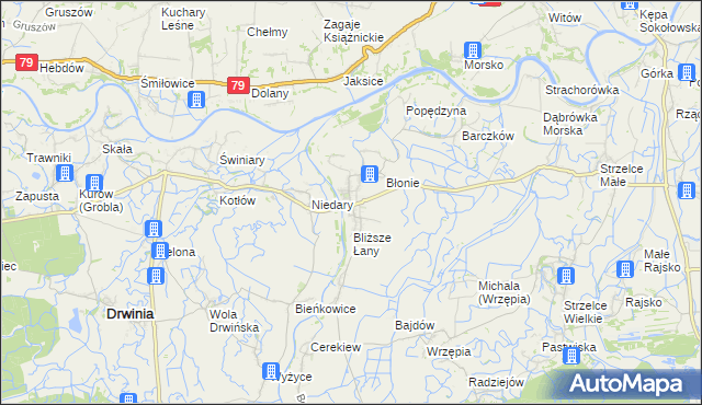mapa Uście Solne, Uście Solne na mapie Targeo