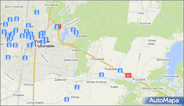 mapa Uszczyn, Uszczyn na mapie Targeo