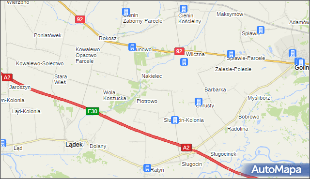 mapa Wacławów gmina Lądek, Wacławów gmina Lądek na mapie Targeo