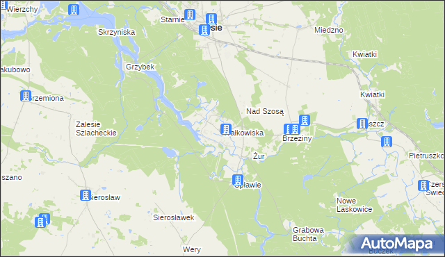 mapa Wałkowiska, Wałkowiska na mapie Targeo