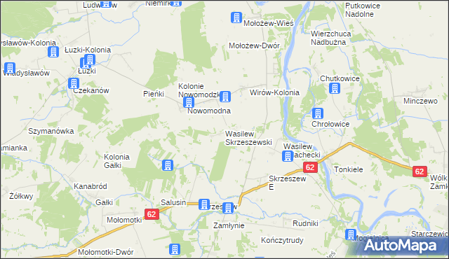 mapa Wasilew Skrzeszewski, Wasilew Skrzeszewski na mapie Targeo