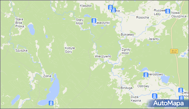mapa Wieczywno, Wieczywno na mapie Targeo