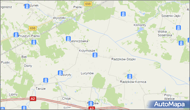 mapa Wielgorz, Wielgorz na mapie Targeo