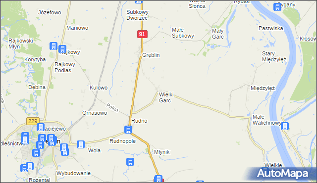 mapa Wielki Garc, Wielki Garc na mapie Targeo